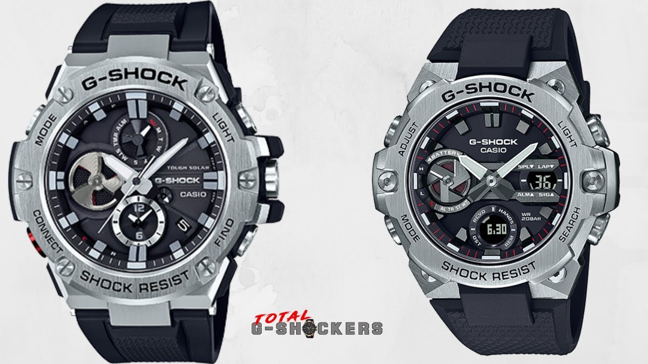 Casio G-Shock G-STEEL GSTB100-1A vs G-Shock GSTB400-1A - YouTube