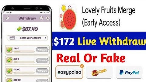 Lovely Fruits Merge Android Gameplay(Early Access)online earning real or fake🤔
