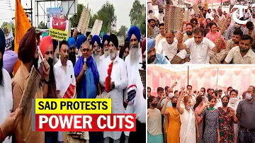 SAD holds protests at various places in Punjab against power cuts