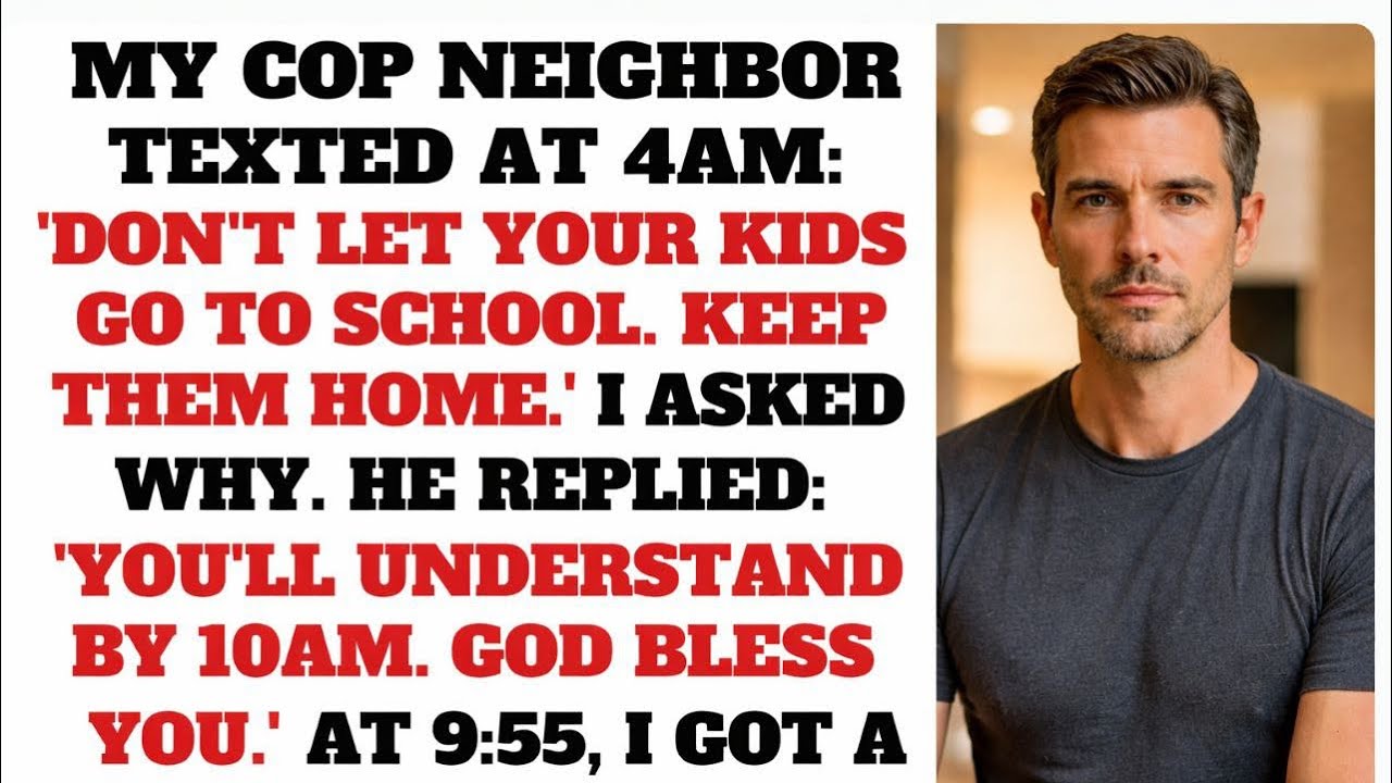 Cop Neighbor Texted 4AM: 