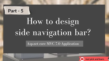 Part-5: Adding side navigation bar | Employee records management | Asp.net core MVC 7.0 project
