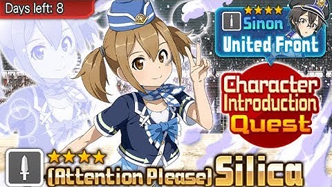 SAO Memory Defrag - Character Introduction Quest - Sinon United Front - Attention Please Silica