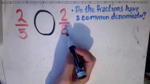 Comparing Fractions with Common Numerators
