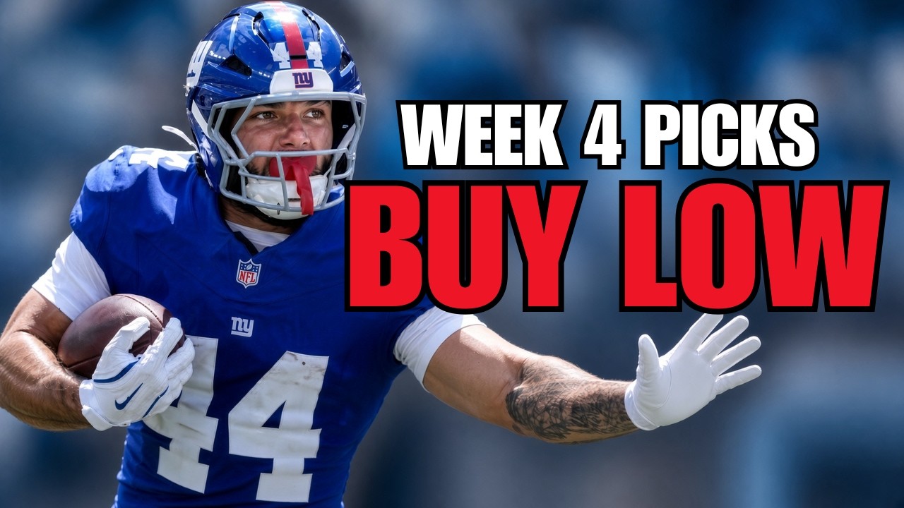 Week 4 Fantasy Picks: Buy These Players Low Before It’s Too Late