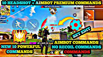 10 Premium Commands || setedit aim lock command || set edit headshot command || Set Edit Commands ||