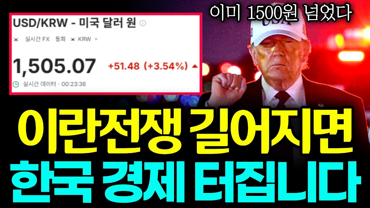 미국 이란 전쟁, 호르무즈 해협 봉쇄, 원달러 환율, 유가, 물가 터집니다