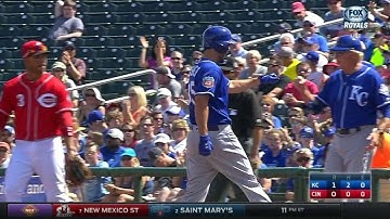 KC@CIN: Hosmer plates Escobar with a single in 1st