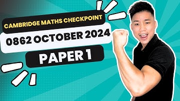 0862/01/O/N/24 | OCTOBER 2024 PAPER 1 | CAMBRIDGE LOWER SECONDARY CHECKPOINT MATHS MARK SCHEME