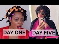 A WHOLE WEEK IN MY HAIR | I Almost Regretted This Curly Twistout