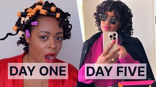 A WHOLE WEEK IN MY HAIR | I Almost Regretted This Curly Twistout