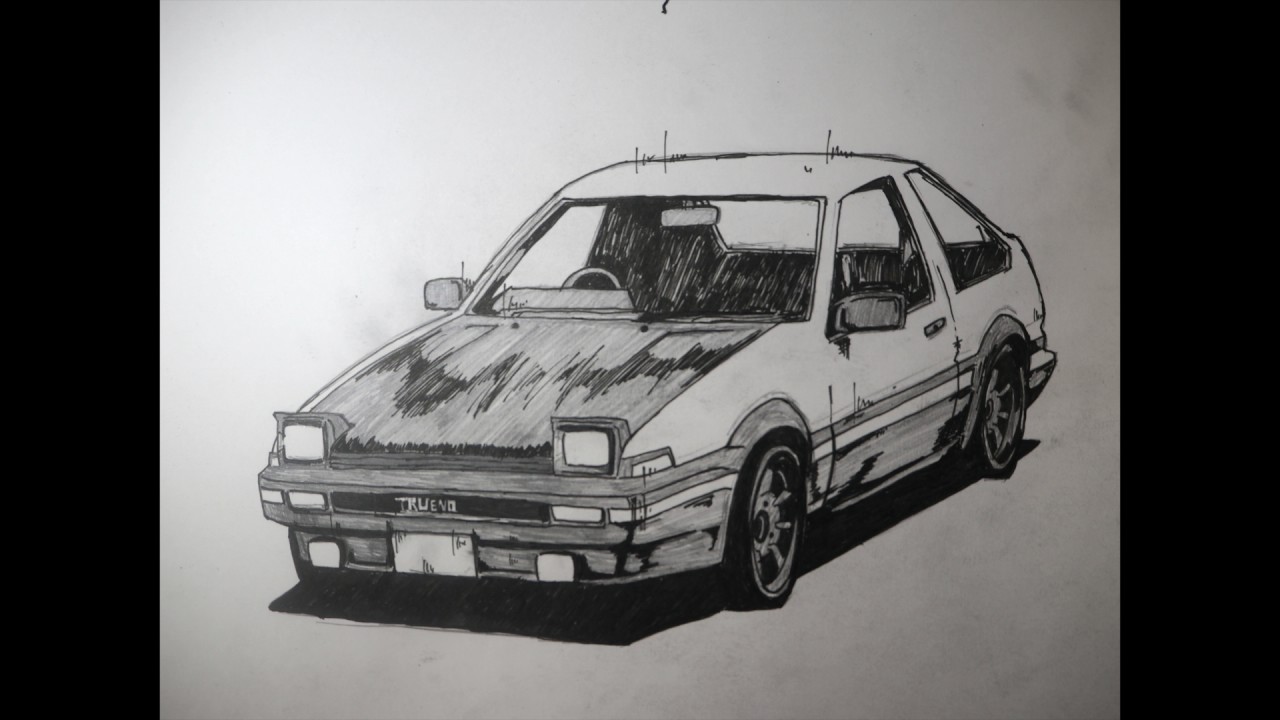 頭文字d藤原拓海のae８６描いてみた Youtube