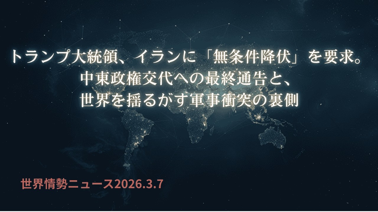 世界情勢ニュース26.3.7
