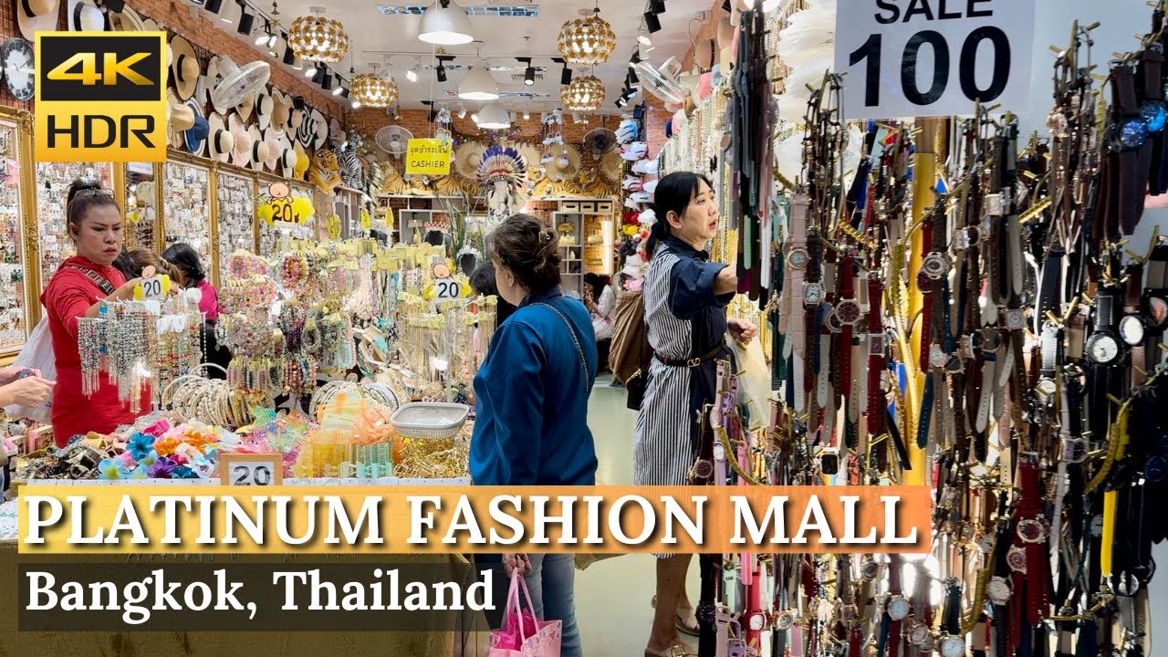 [BANGKOK] Platinum Fashion Mall "Accessories, Shoes, Kid & Men Clothing Section" |Thailand [4K HDR]