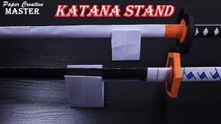 How to make a katana stand out of paper