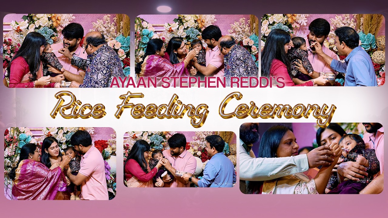 RICE FEEDING CEREMONY of Ayaan Stephen Reddi | #sreshtareddikarmoji #ankitreddi #lifecentralchurch