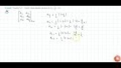 Construct a `3 xx2` matrix whose elements are given by `a_(i j)=1/2|i-3j|` ....