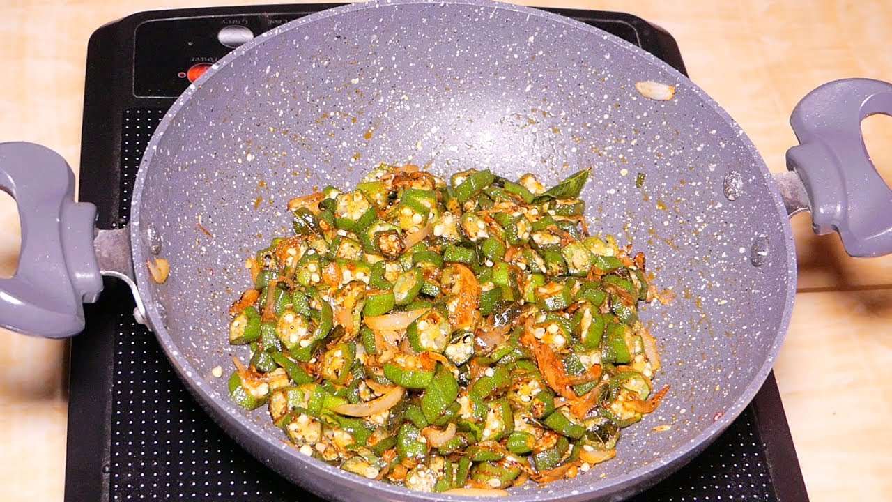 How to Make Crispy Okra | Indian Homemade Style Lady Finger Fry | Bhindi Kurkuri street food | STREET FOOD
