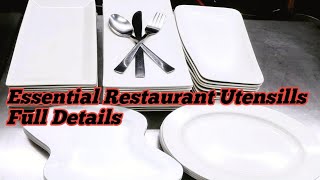 Essential Restaurant Utensils !! Food Service Equipment