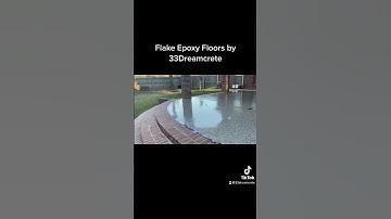 Flake Epoxy Floor by 33 DreamCrete. This beautiful application was installed on 750tsf patio area.