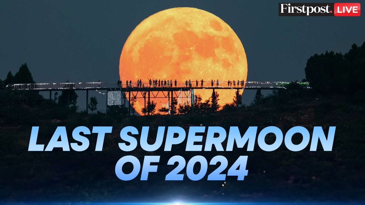 LIVE: World Witnesses Final Supermoon Of The Year - YouTube