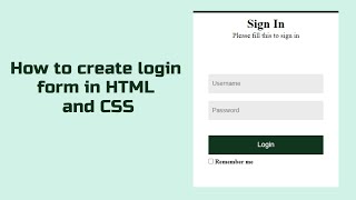 How to create login form in HTML and CSS #javascript #frontend #animation #loader #loading #css3