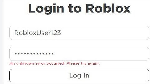 Fix roblox an unknown error occurred. please try again. login problem | Roblox login error problem
