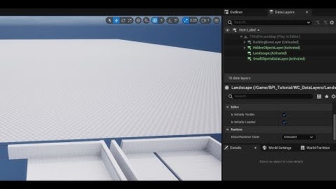 UE 5.3 Landscape Data Layers w/ World Partition