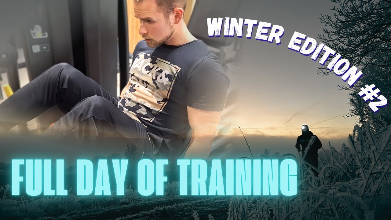 FULL DAY OF TRAINING #2 || Winter Edition || Long Run + Leg Day