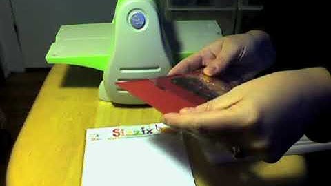 Sizzix Impressions Embossing with Cuttlebug 0001