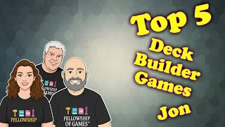 Top 5 Deck-Building Games Jon 🎲 Our FAVORITE Card Combo & Strategy Games!