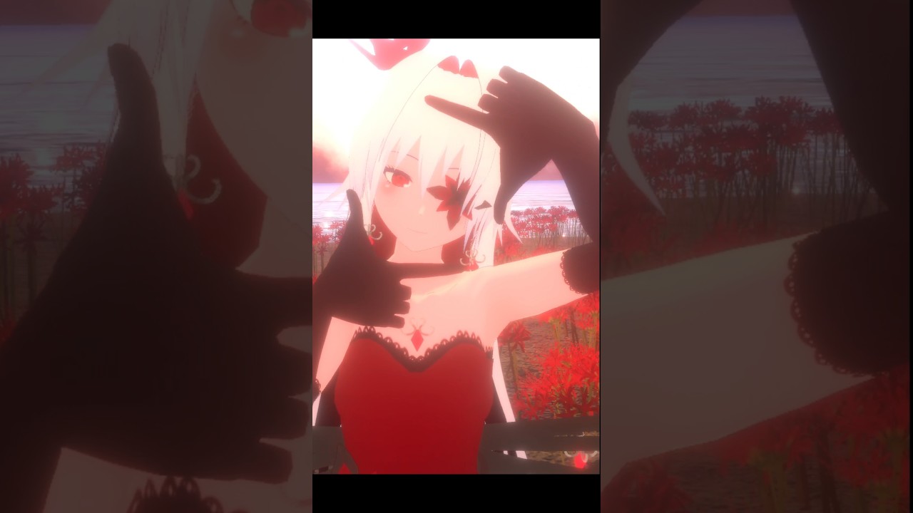 【VRChat】花の綺麗なワールドで歌と花言葉に合わせて撮ってみた『分かっちゃいないね / monet』【異世界冒険者系VTuber/天城ミルカ】 #shorts #VRChat #vtuber