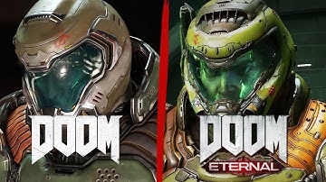 DOOM (2016) vs DOOM Eternal Graphics Comparison (PC)
