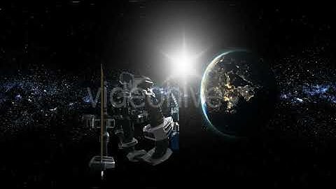 International Space Station Orbiting Earth in Virtual Reality | Motion Graphics - Videohive template