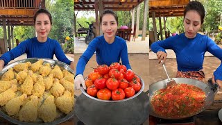 How to cook chicken leg crispy with tomato sauce recipe