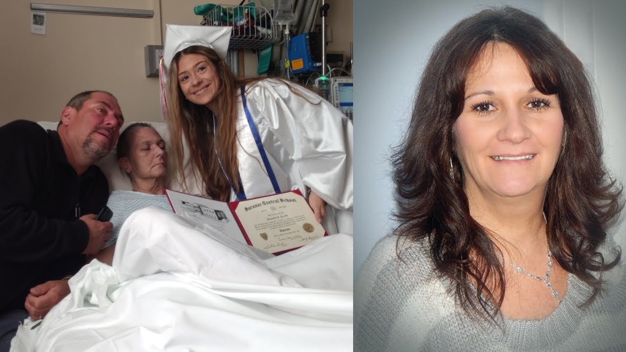 A mom with terminal cancer sees her son graduate in a special hospital ceremony