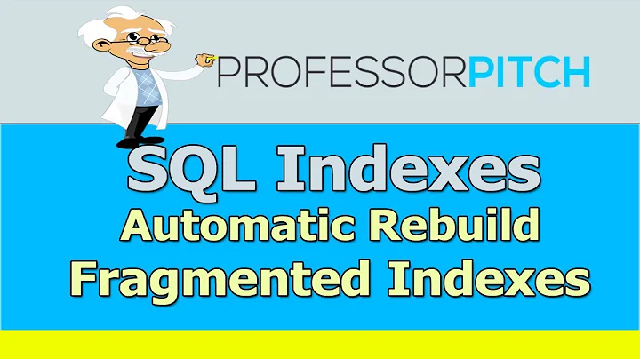 Auto Rebuild Indexes in SQL