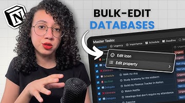 How to Bulk-edit Database Entries in Notion | Change properties & icons of multiple entries at once