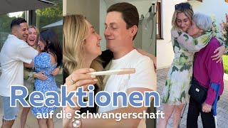 Reaktionen auf die SCHWANGERSCHAFT 🤰🏼❤️ (Freunde & Familie) | diewalsers