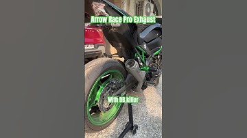 Arrow Race Pro exhaust with and without db killer #z900 #kawasakiz900 #kawasaki #arrowexhaust