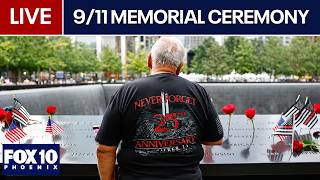 🔴LIVE: 25th Anniversary Commemoration of the 9/11 attacks in NYC | FOX 10 Phoenix