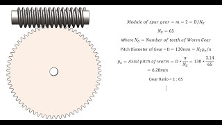 SolidWorks Tutorial: How to make a Worm & Worm Wheel Gear using Equations.