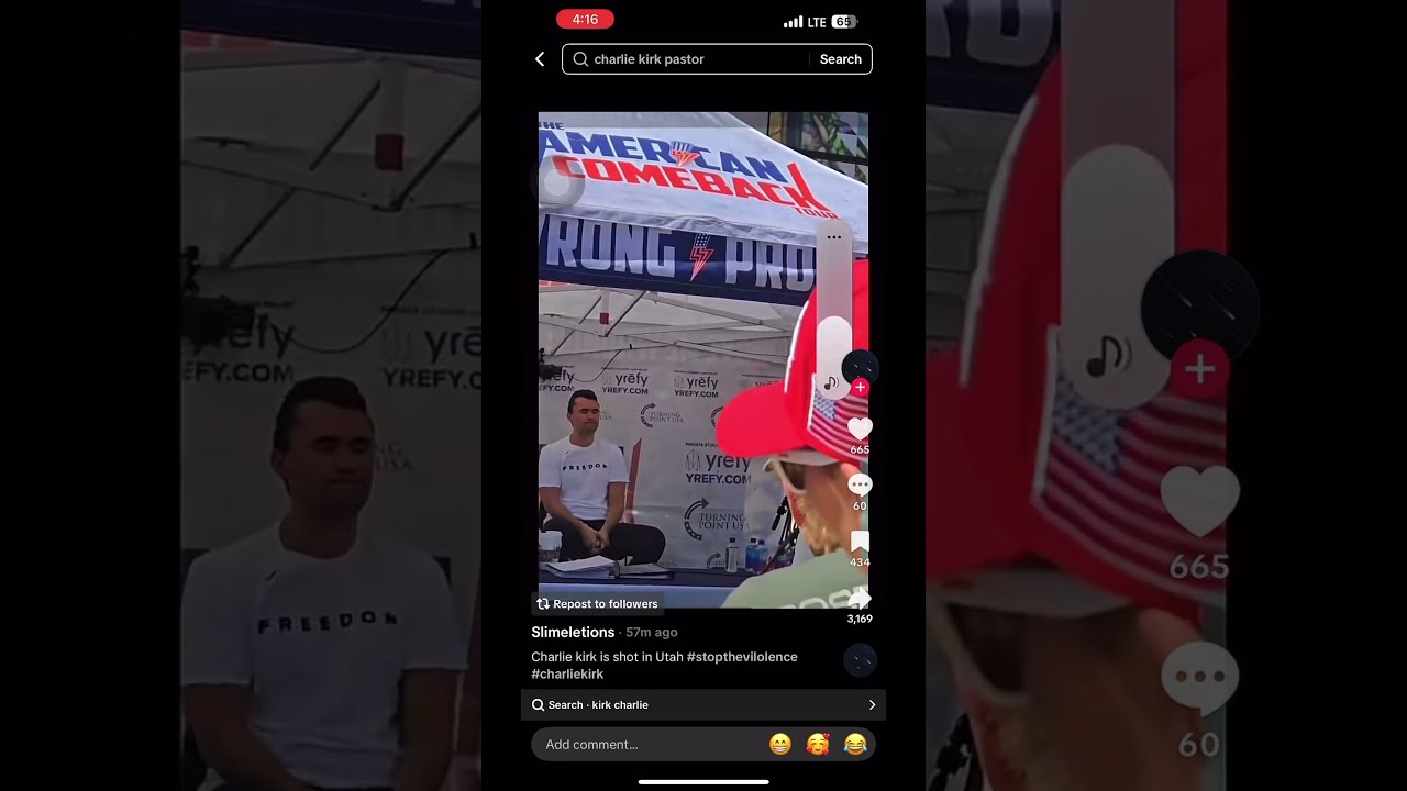 Charlie Kirk Shot On Neck Utah University