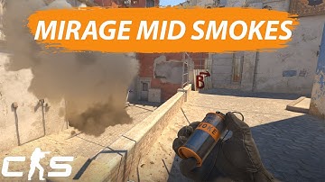 CS2 Mirage Mid Smokes - Connector and Window ( Rush B Short )