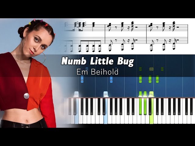 Em Beihold - Numb Little Bug (Piano Version) - Accurate Piano Tutorial with Sheet Music
