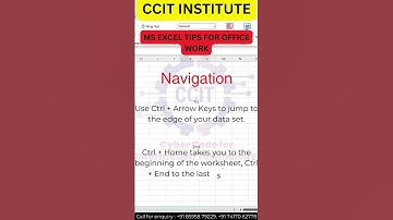 "Excel Navigation Hacks: Zip Around Your Worksheets with These Keyboard Shortcuts!"