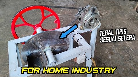 TUTORIAL!!! membuat Mesin Pengiris/ Perajang Aneka keripik industri rumahan