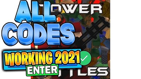 (2021) ALL *NEW* UPDATE CODES! Tower Battles Roblox