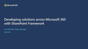 Building cross-platform solutions with SharePoint Framework