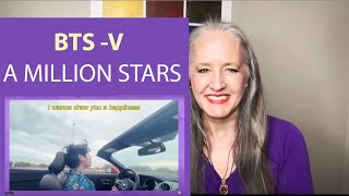 Voice Teacher Reaction to V/Taehyung - A Million Stars -  English Lyrics | BTS 방탄소년단