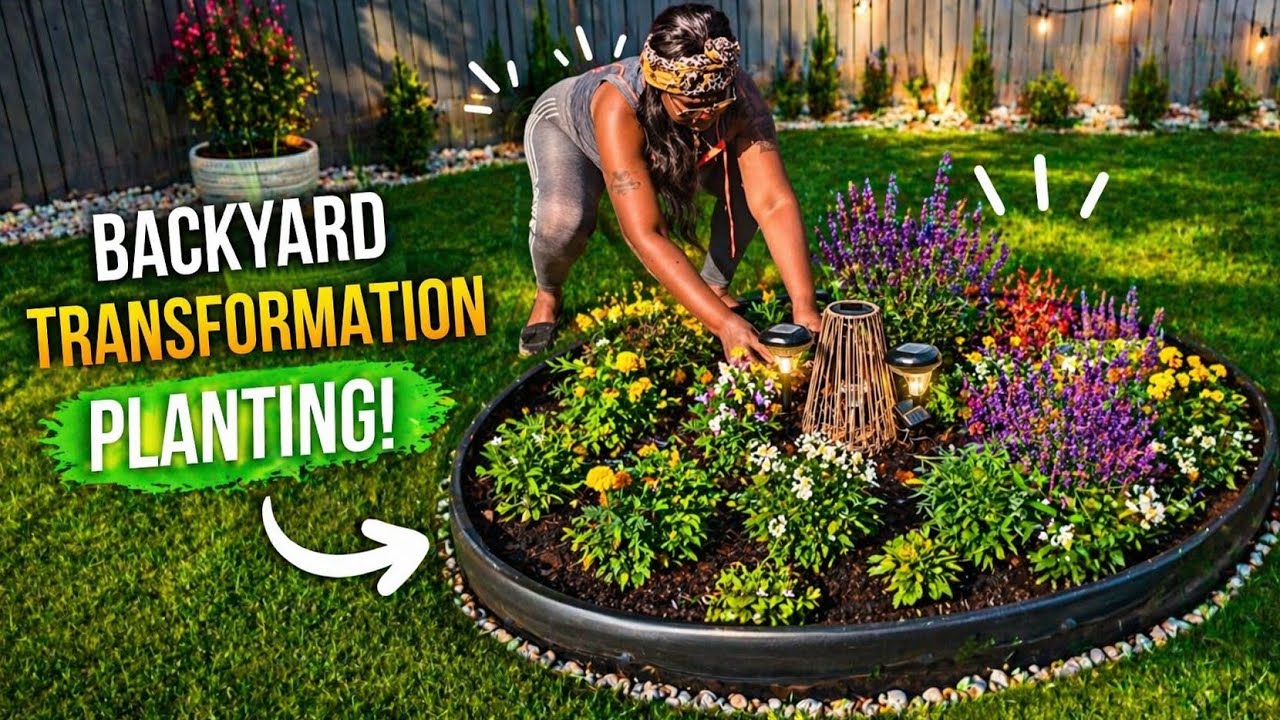 Beautiful garden transformation with green lawn